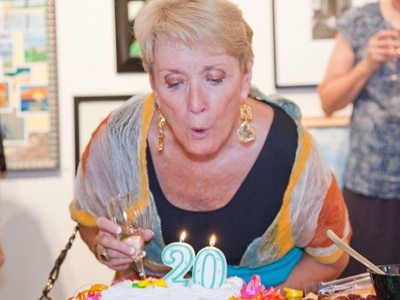 The White Soots led everyone in the birthday song.