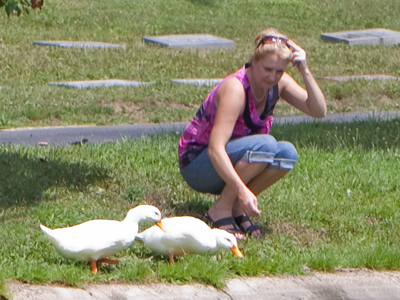 Fortunately for them, this lady did not disappoint.