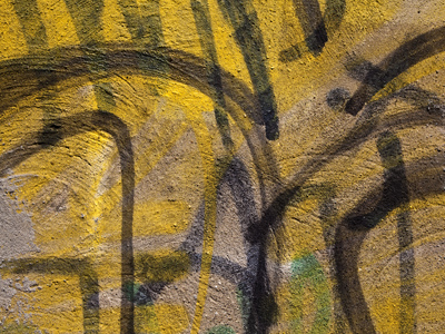 Abstract expressionism in the alleyway.