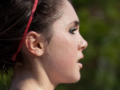 A hot day to run 5000 meters.