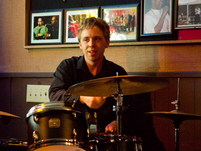 Eric Hergenroether on drums.