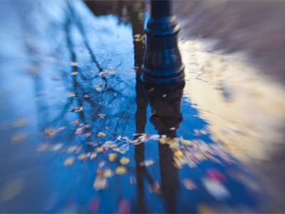 Inadequate sidewalk drainage results in adequate photos.