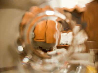 Kitchen, from the living room.