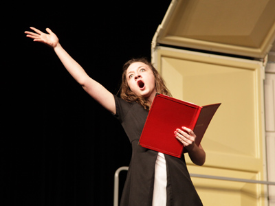 Sopranos are so shy.