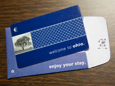 After driving for a long time, I finally arrived in Ohio.