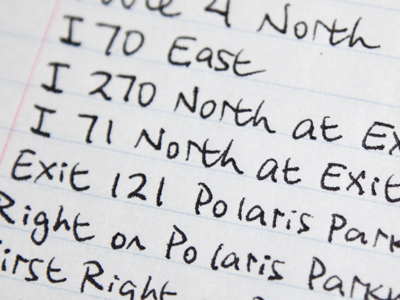 My GPS never runs out of batteries.  Ink, maybe.