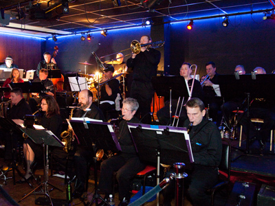 The Generations Big Band performs at Jazz Central.