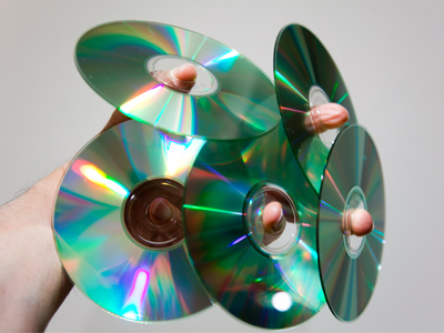 How many CDs I unsuccessfully tried to burn last night.  This morning, I ordered a nice new CD/DVD burner.