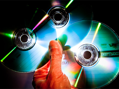 Did you know that compact discs were so translucent?