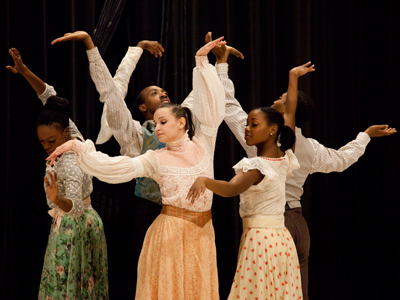 DCDC dancing to the poetry of Paul Laurence Dunbar.