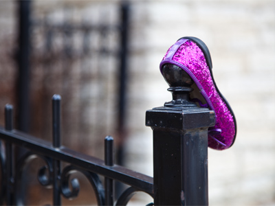 Don`t tell grandma you lost one of the shoes she gave you.