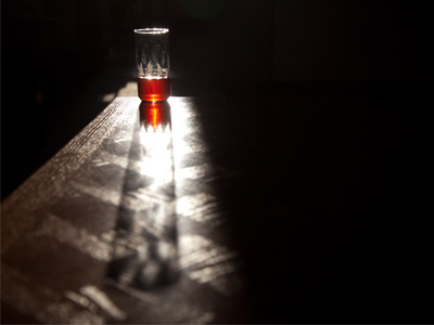 The glass of juice photo from February 22 above was an act of desperation.  This photo is an act of creativity.