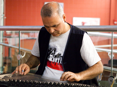 Hasan Isakkut came all the way from Turkey (by way of New York) to play and sing for people of Dayton today.