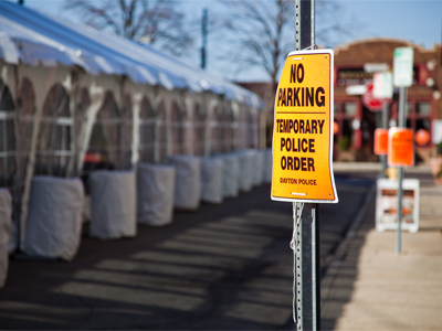 My neighborhood is being taken over by the NCAA.
