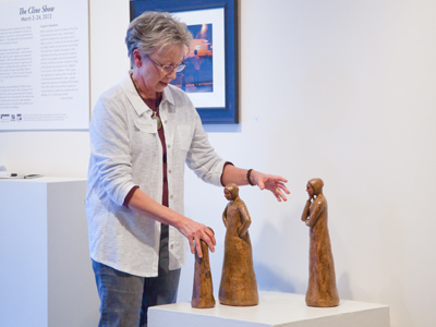 Normally, you`re not supposed to touch the artwork, but she made these so I guess it`s okay.