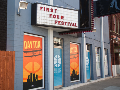 To maintain a `family-friendly` atmosphere, some of the more colorful business establishments were camouflaged.