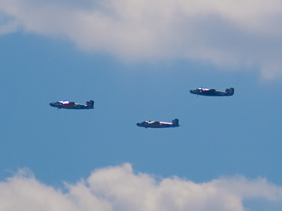 I signalled for them to fly closer, but was ignored.