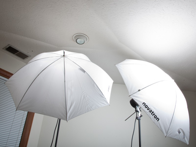 I`m testing the lights that I will use to take pictures tonight.  The little blue dots in my eyes indicate the lights work.