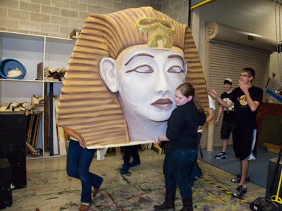 Meanwhile, in a secular school, it was rehearsal night.