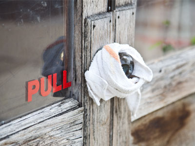You can pick up a lot of germs by touching doorknobs.