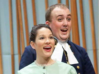 In a Gilbert & Sullivan opera, they repeat the same lyrics.  In a Gilbert & Sullivan opera, they repeat the same lyrics.