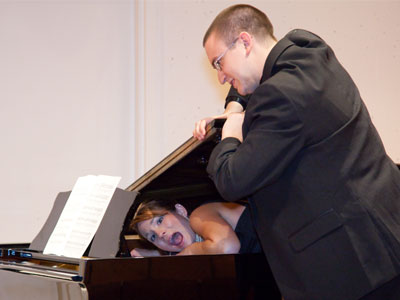 Never criticize your piano accompanist.