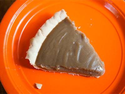 Yeah, so I walked home from work carrying a piece of butterscotch pie.  You got a problem with that?