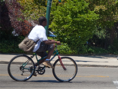Luckily, he came rolling past AFTER the FedEx truck.