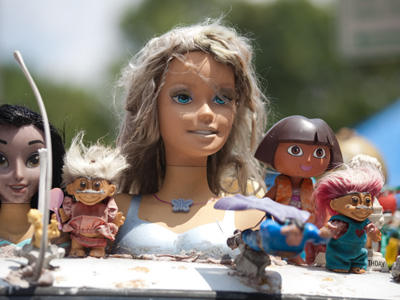 Barbie is starting to show her age (see August 19, 2011).