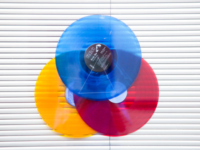 The front one is `Moody Blue` by Elvis Presley.