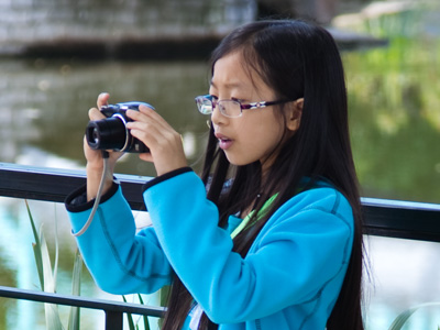 The youngest attendee at my photography workshop.