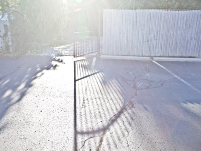 Walking into the future.