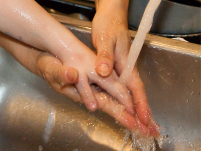 Watercolor painting is a bit messy.