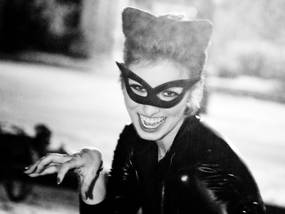 Amid the crowd of thousands of people in Halloween costumes, I was looking for this particular Catwoman.