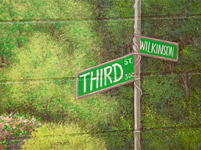 It`s still green and springlike in downtown Dayton.