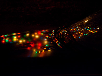 Christmasy Chevy Cavalier.