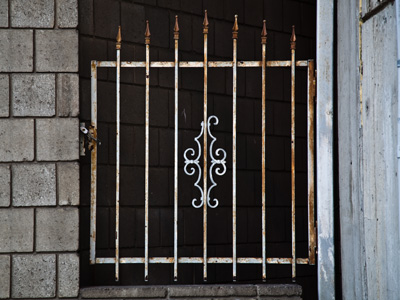 The ornate scrollwork enhances the beauty of this scene.