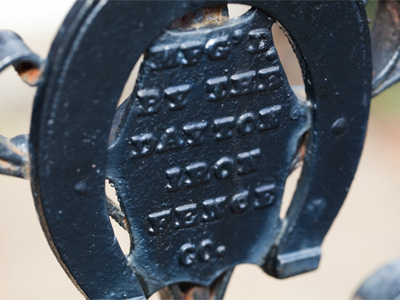 MFG`D BY THE DAYTON IRON FENCE CO.