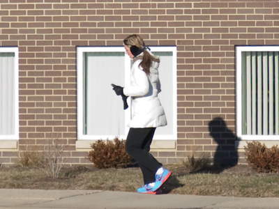 Later, it warmed up to twelve degrees.  Jogging weather!