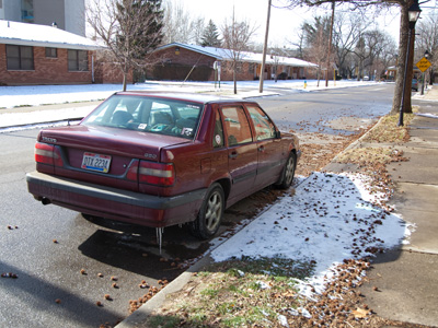 I suppose if I stood still long enough, a patch of snow shaped like me would be preserved in my shadow.