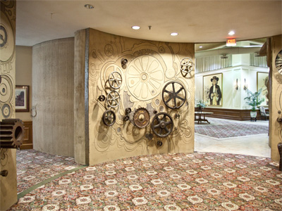 The silo has been turned into a very nice hotel.