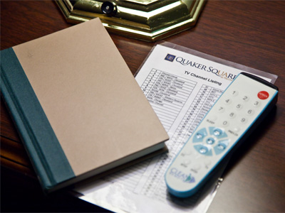 Let`s see: 92 TV channels, or a book?  CHAPTER ONE ... 