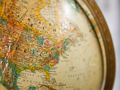 Believe it or not, Dayton appears on a globe of the world.  And Cincinnati doesn`t.
