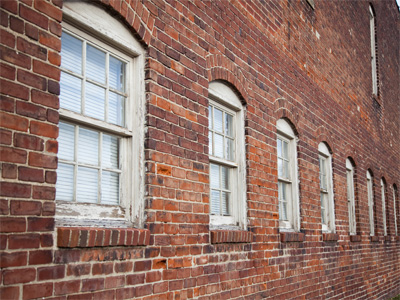 A brick wall, shot at an angle, becomes fabulous art.