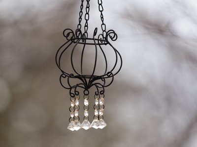 Not a wind chime, thank goodness.