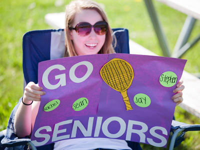 Tennis usually doesn`t have cheerleaders.