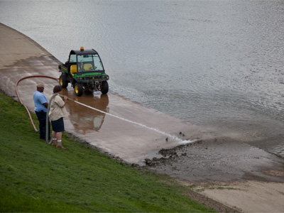 Fighting water with water.
