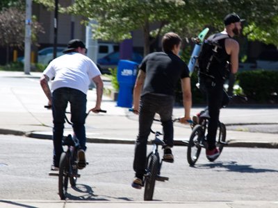 Strangers on bikes, part 1.