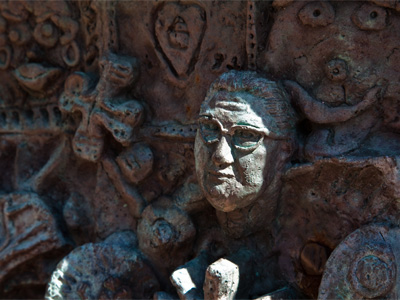 One of the first newspaper articles I ever wrote was about the Heritage Sculpture on Courthouse Square.