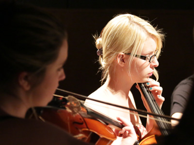 The audience shouted all through the orchestral prelude.  Keepin` it classy.